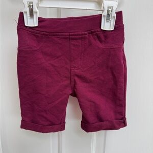 NWOT Garanimals 3T Girls Burgundy Stretch Soft Bermuda Shorts